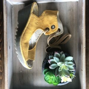 Fly London Lace Up Wedge